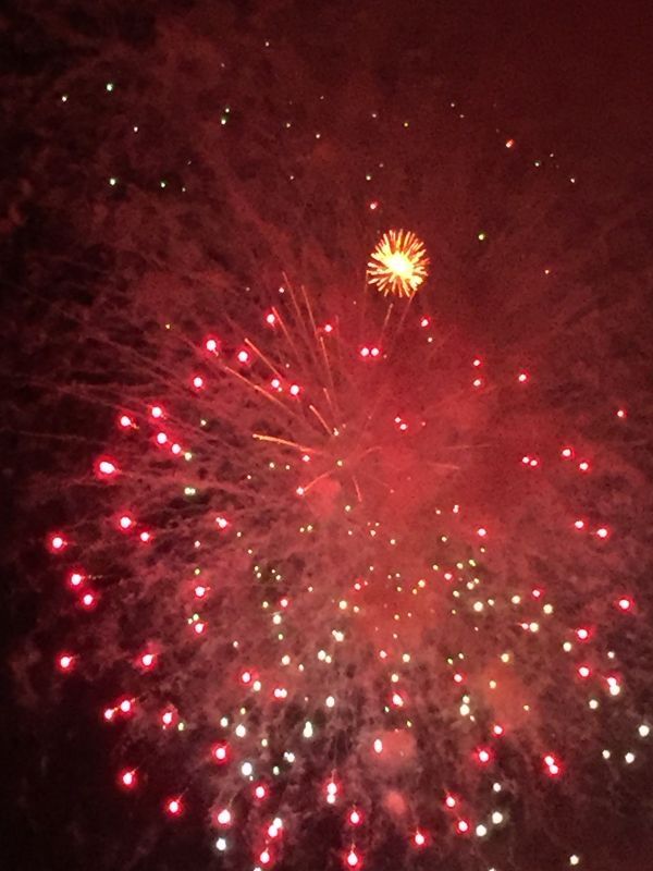 今年初の花火